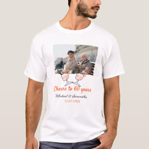 T-shirt Orange félicite les 60 ans d'anniversaire de maria