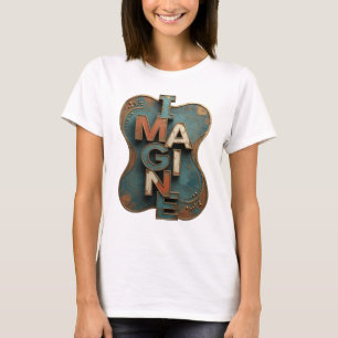 T-shirt Orange Frais IMAGINE Design Personnalisé