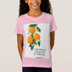 T-Shirt Orange Fruit Genèse 12:2