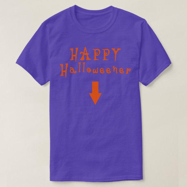 T-shirt orange halloweer (Design devant)