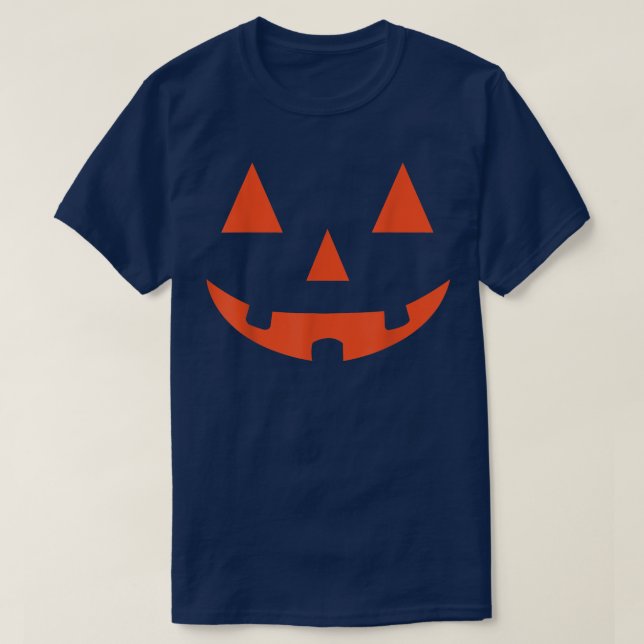 T-shirt Orange Jack-o'-lantern Halloween Costume Tee (Design devant)
