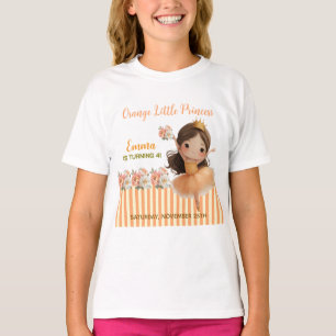 T-shirt Orange Little Princess Ball