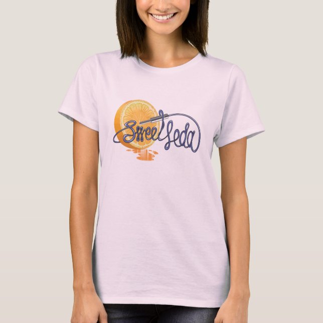 T-shirt Orange Logo Tee Bio Aménagée (Devant)