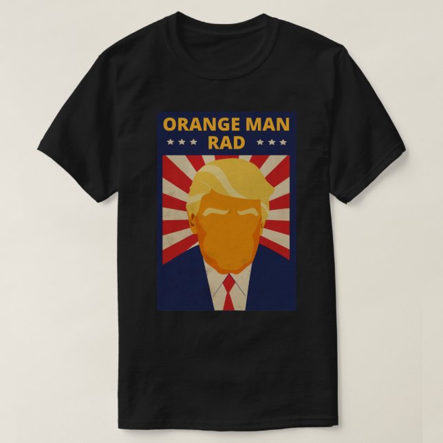 T-shirt Orange Man Rad (Design devant)