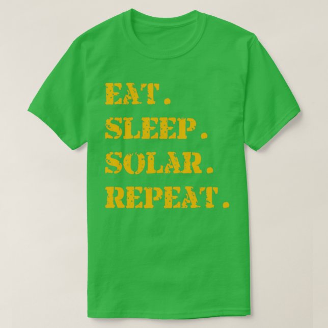 T-shirt Orange Manger Sleep Solaire Répétition 2 (Design devant)