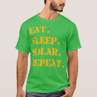 T-shirt Orange Manger Sleep Solaire Répétition 2