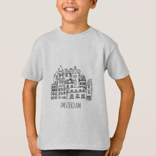 T-shirt Orange néerlandaise de souvenir de ville
