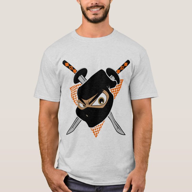 T-shirt Orange Ninja Puissant (Devant)