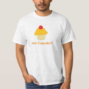 T-shirt Orange obtenue de petit gâteau