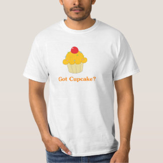 T-shirt Orange obtenue de petit gâteau