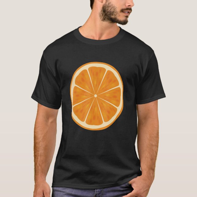 T-shirt Orange orange pour fille fruit orange (Devant)