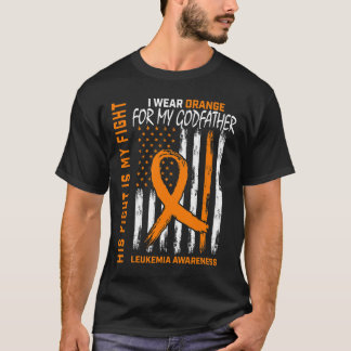T-shirt Orange Parrain Leucémie Cancer Sensibilisation Amé