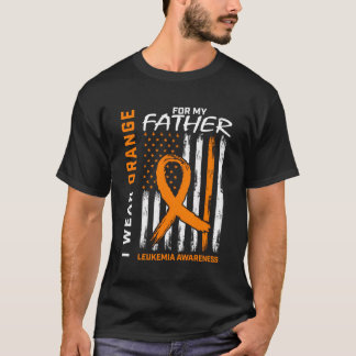 T-shirt Orange Père Papa Leukemia Produits de sensibilisat