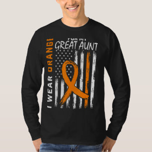 T-shirt Orange Pour Ma Grande Tante Multiple Sclerosis Awa