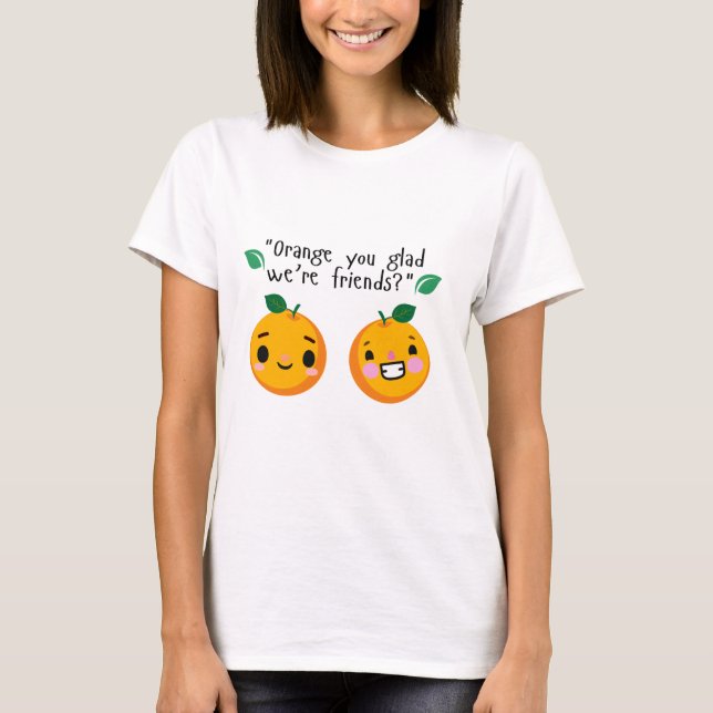 T-SHIRT ORANGE QUOTE (Devant)