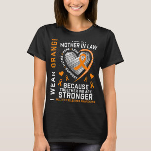T-shirt Orange Ribbon Ms Mother In Law Sclérose Multiples