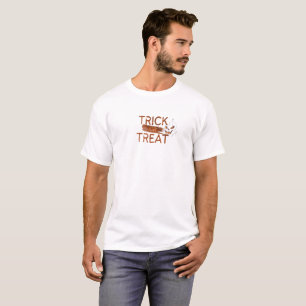 T-Shirt Orange Simple Trick or Threat