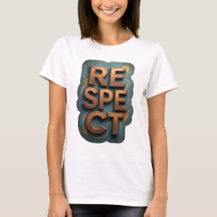 T-shirt Orange Snappy impression RESPECT