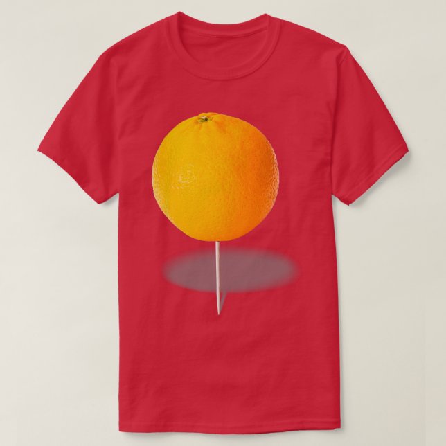 T-shirt Orange sur un cure-dents Donc j'ai épousé un assas (Design devant)