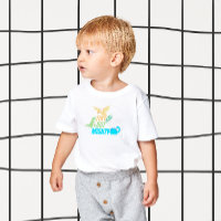 T-shirt orange vert et bleu minuscule mais puissan