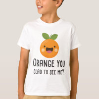 Orange vous heureux de me voir fruit drôle de
