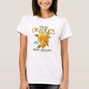 T-shirt Oranges Fraîches - Meilleure Qualité