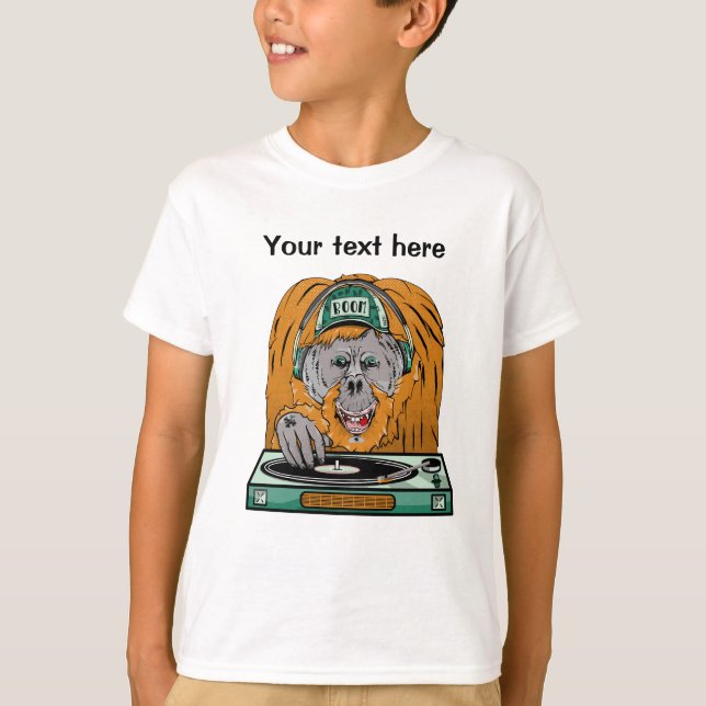 T-shirt Orangoutan faisant de la musique (Devant)