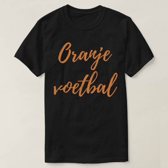T-shirt Oranje Voetbal Design (Design devant)