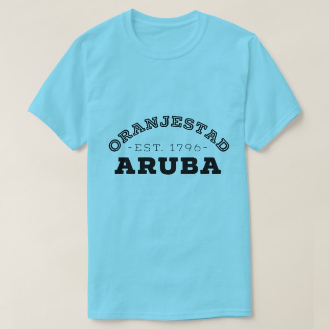 T-shirt Oranjestad Aruba (Design devant)