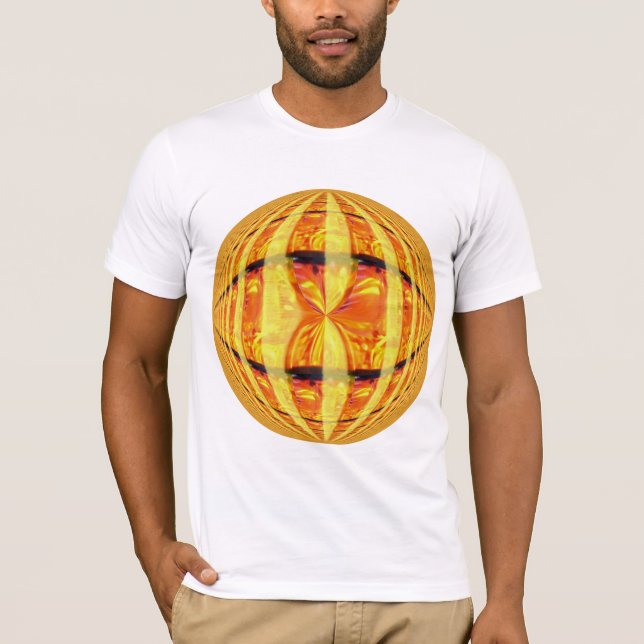 T-shirt Orb Gold Round blanc (Devant)