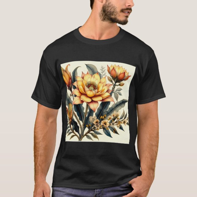 T-shirt Orbea lutea (Fleur de Carcasse Jaune) (Devant)