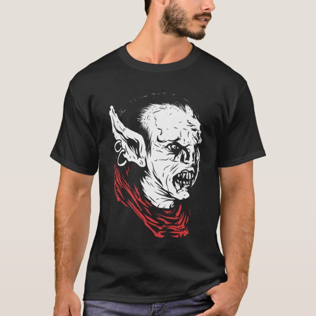 T-shirt ORC Devil Grunge Black Art Illustration tendance (Devant)