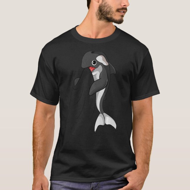 T-shirt Orca Baleine Enfants Filles Garçons (Devant)