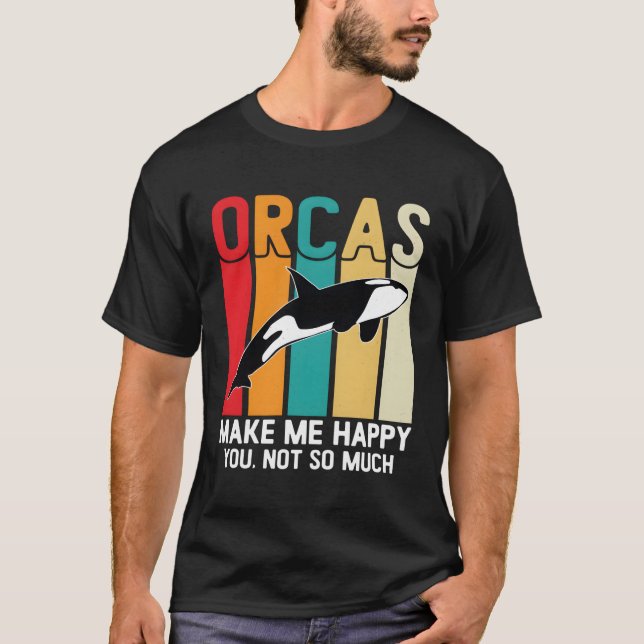 T-shirt Orca Baleines Requins Plongée Océan Animaux de mer (Devant)