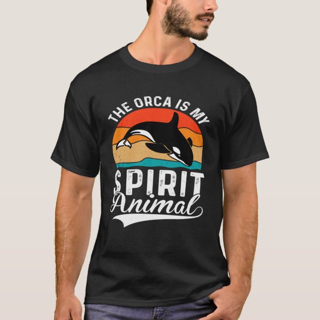 T-shirt Orca Baleines Requins Plongée Océan Animaux de mer (Devant)
