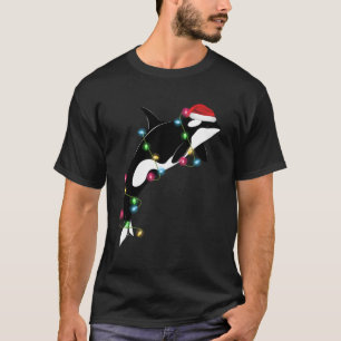 T-shirt Orca Er Whale Père Noël Sea Animaux