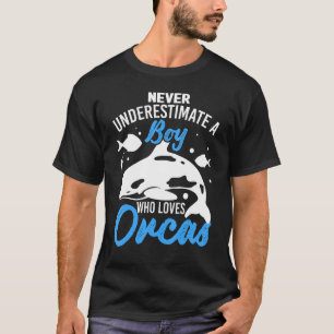 T-shirt Orca Graphic Pour Garçons Hommes Enfants Baleine 4