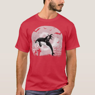 T-shirt Orca Killer Whale Moonlight Funny Halloween Costum