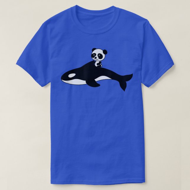 T-shirt Orca Killer Whale Panda Bear Baby Gift  (Design devant)