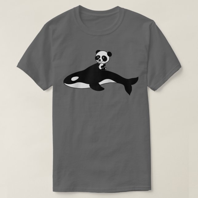 T-shirt Orca Killer Whale Panda Ours Bébé Cadeau Raglan Ba (Design devant)