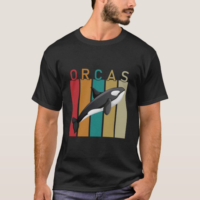 T-shirt Orca - Oiseaux de louvres océaniques (Devant)