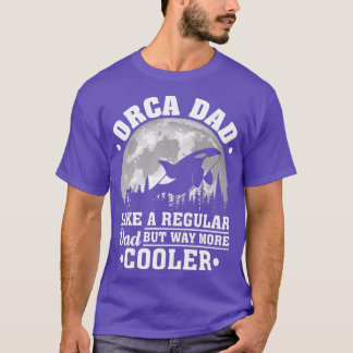 T-shirt Orca Papa Comme Un Père Régulier Drôle Orca Da Pèr