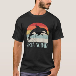 T-shirt Orca Squad Killer Baleine Animaux de la mer Vintag