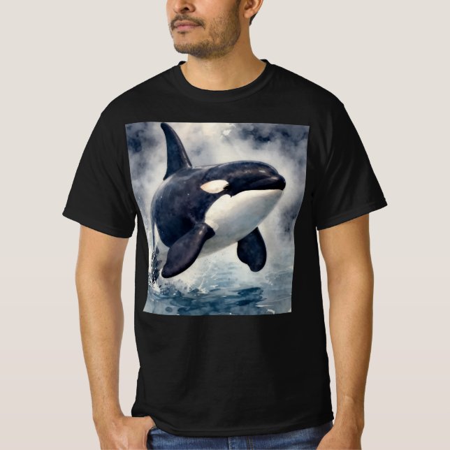 T-shirt Orca Stormy waves (Devant)