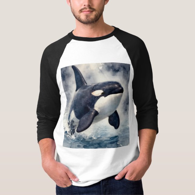 T-shirt Orca Stormy waves (Devant)