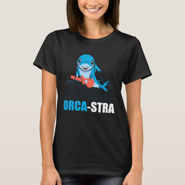 T-shirt Orca-stra Ocean Orca Sea Mamal Lover (Devant)
