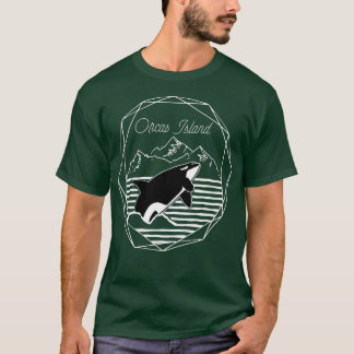T-shirt Orcas Island San Juan Islands Orca Whale PNW Geome