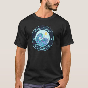 T-shirt Orcas Island Wa Washington Souvenir Surfe nautique