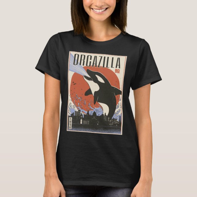 T-shirt Orcazilla Asie Baleine (Devant)