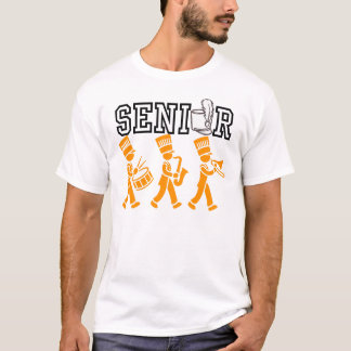 T-shirt Orchestre de défilé senior avec silhouette orange
